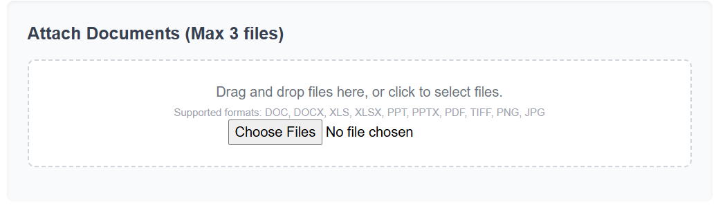 FaxMingle Upload Area